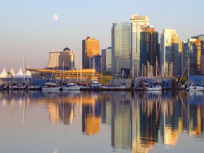 Vancouver downtown evening, Canada BC400x300