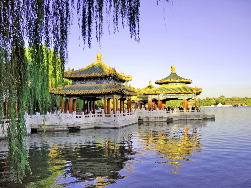 Peking_China Beijing Beihai imperial park five dragon pavilions_800x600