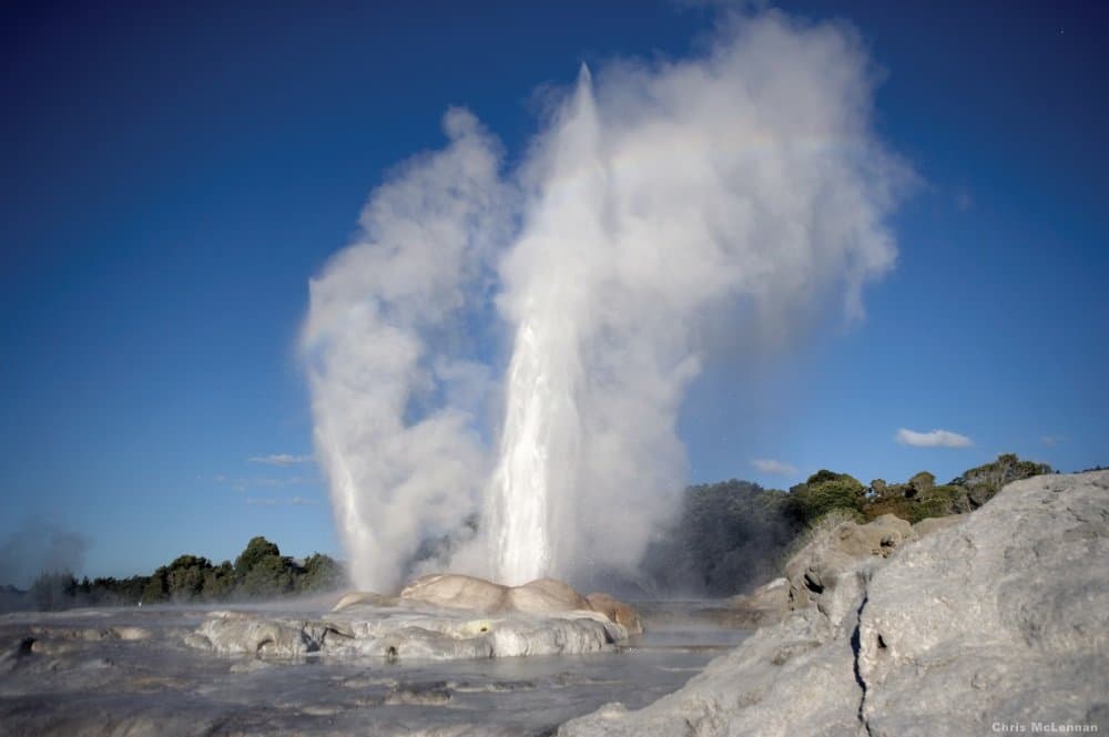 Whakarewarewa Thermal area, Rotorua, New Zealand. Pohutu Geyser.