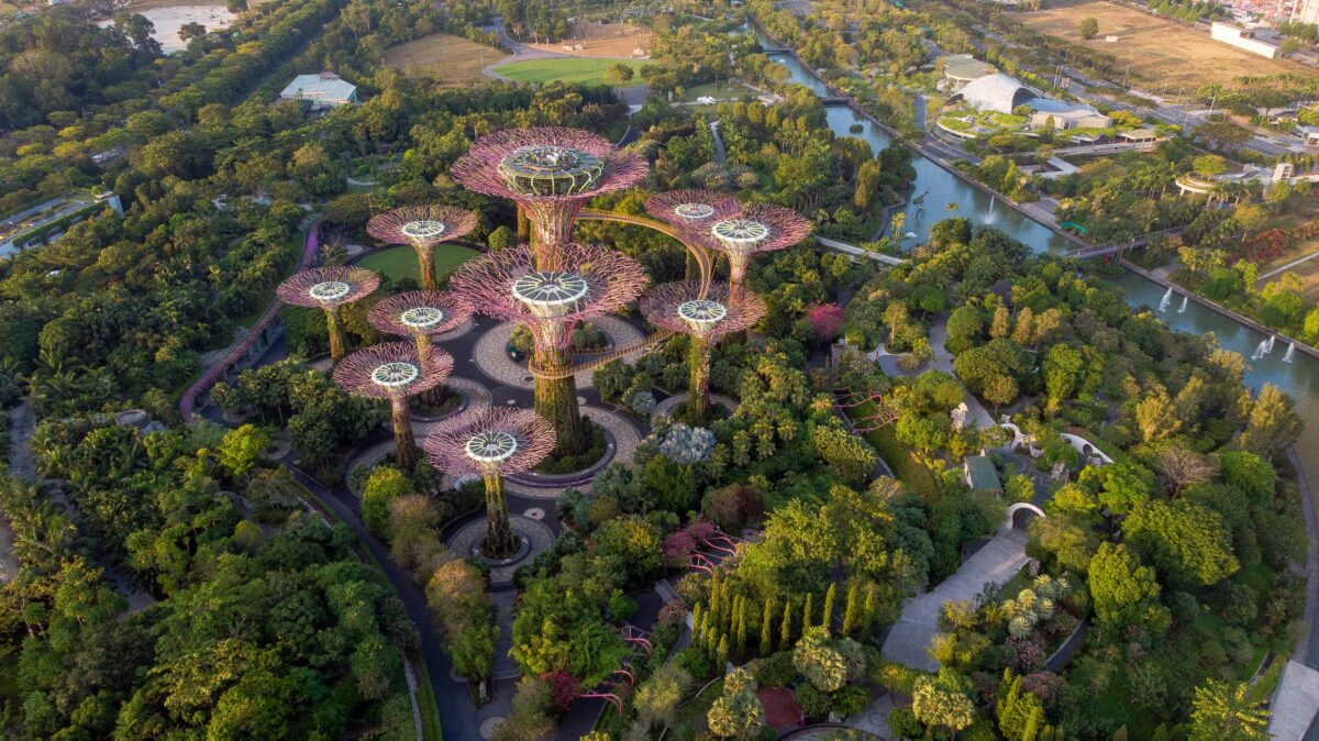 Singapore Puutarha ilmakuva