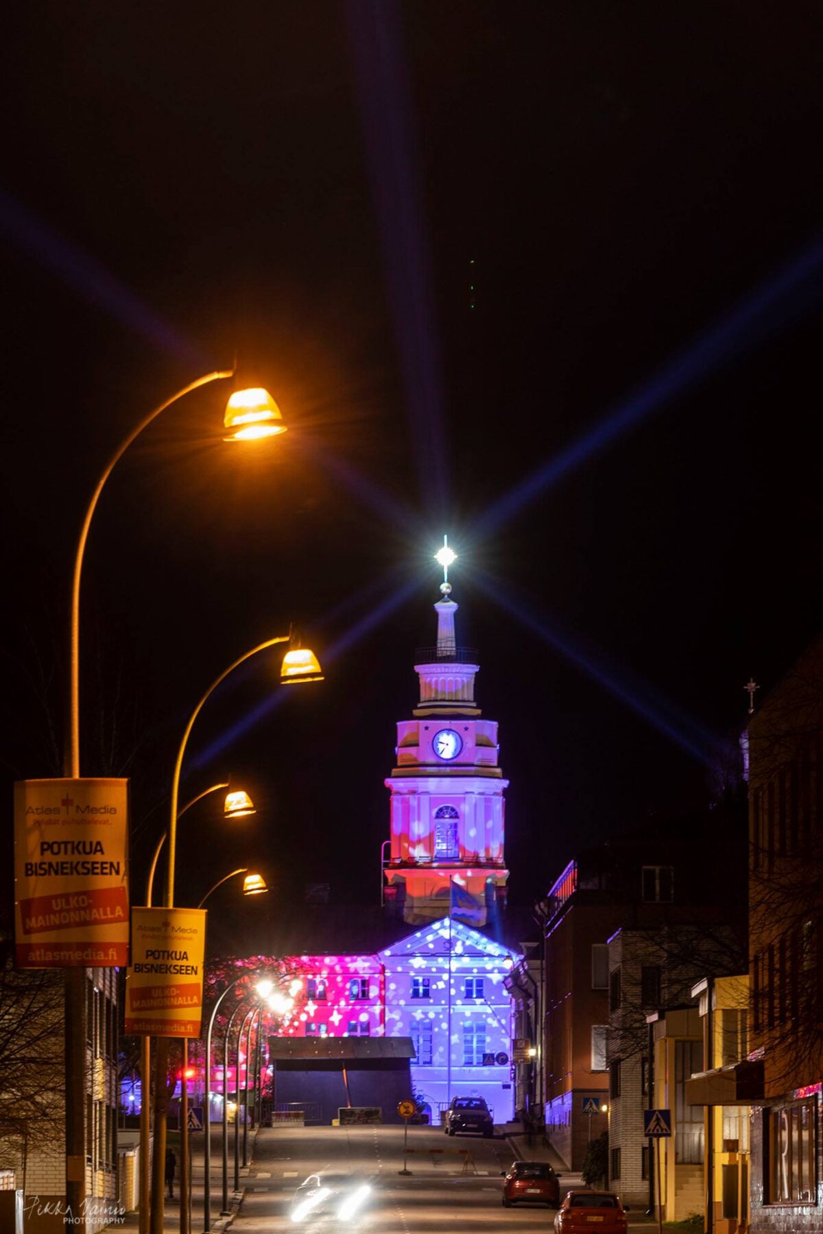 Hamina Raatihuone jouluvalot