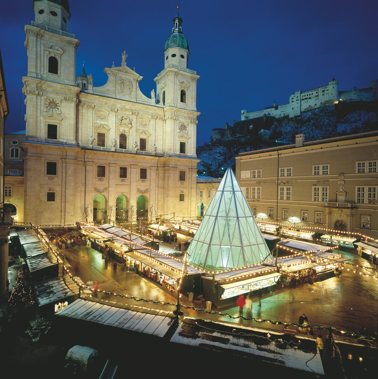Itävalta Salzburg talvi joulu