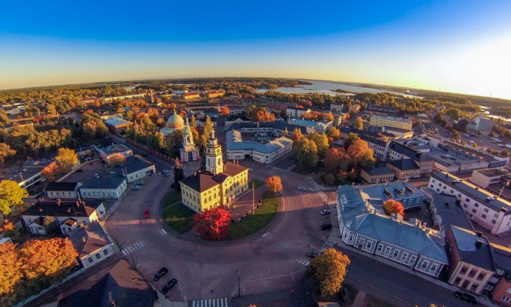 Hamina ympyräkaupunki ilmakuva