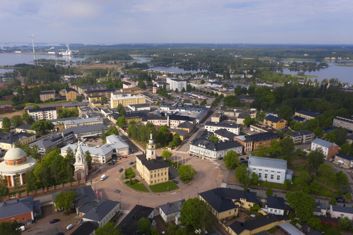 Hamina ympyräkaupunki ilmakuva