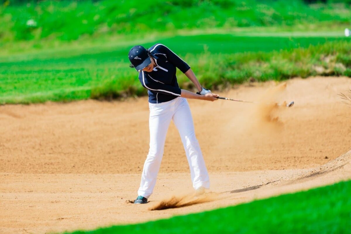 Golf hiekka
