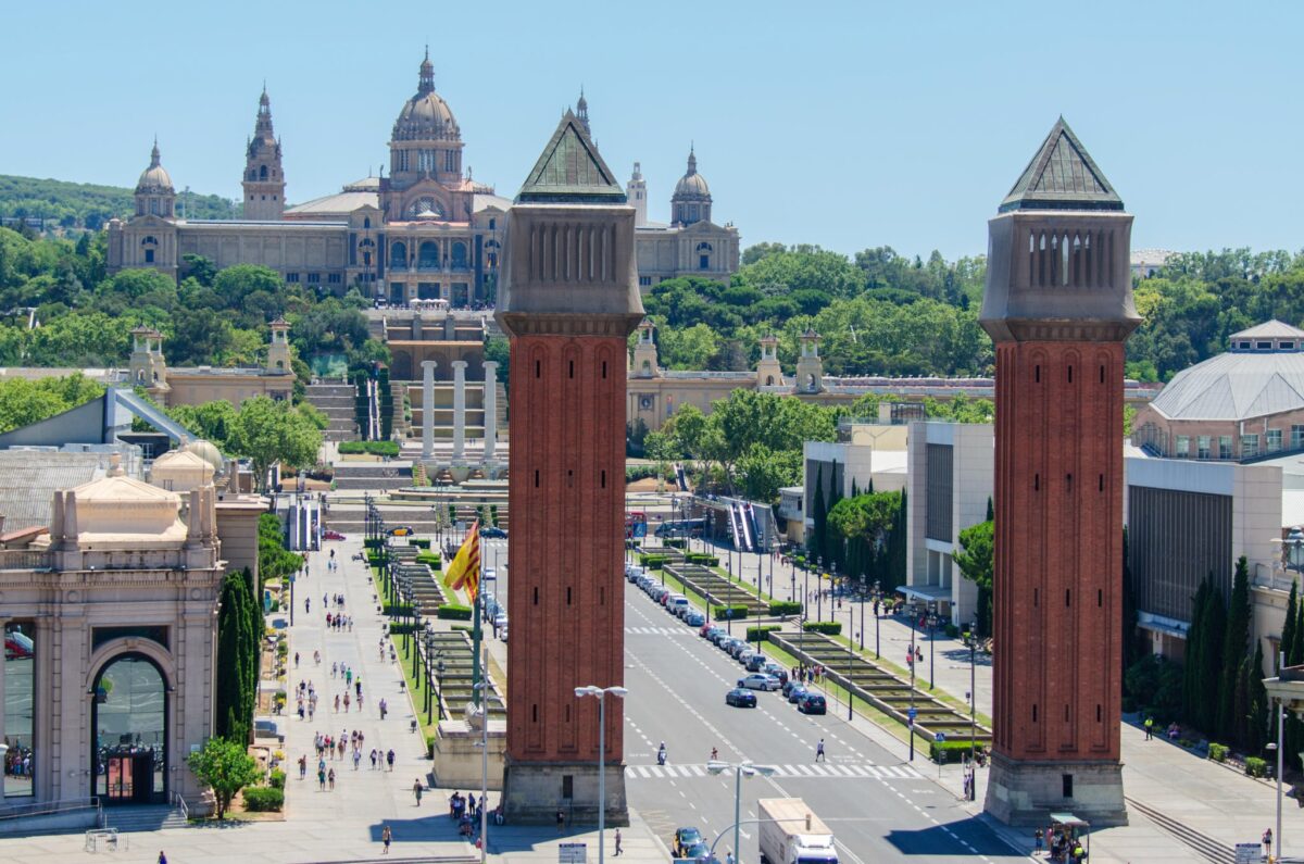 Barcelona keskusta venetian tornit