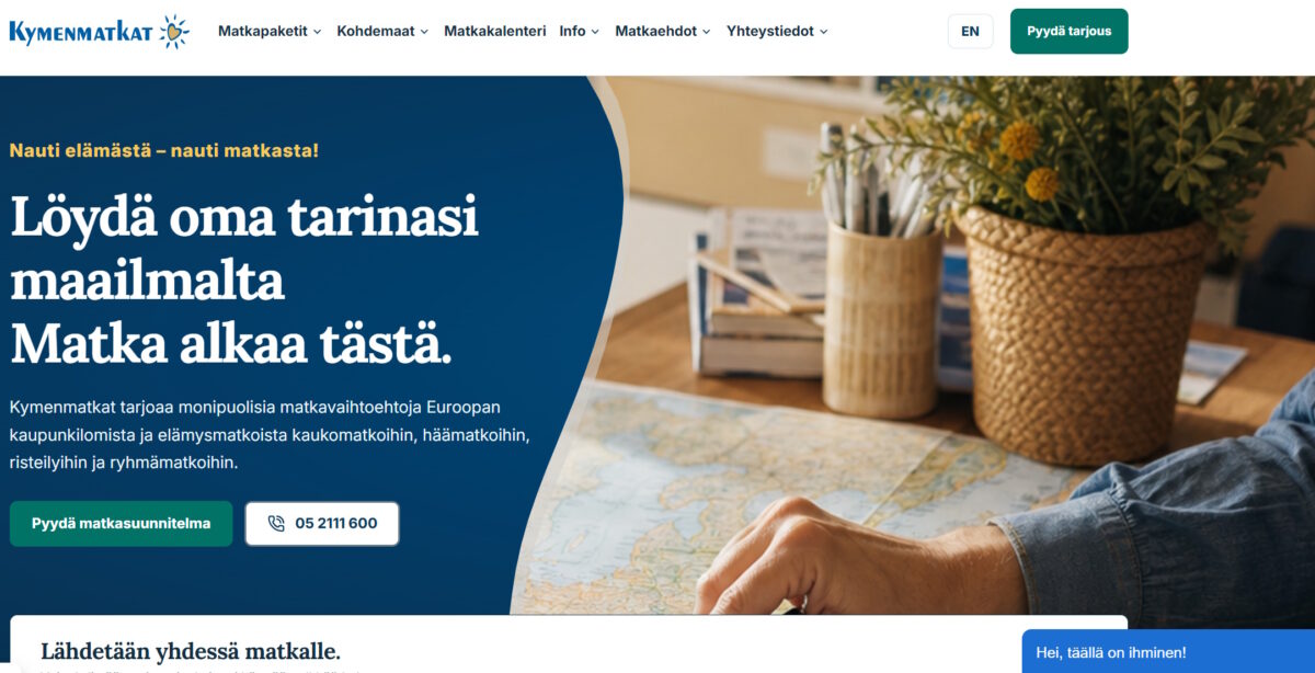Uudet sivumme ovat täällä – tervetuloa matkaunelmien pariin