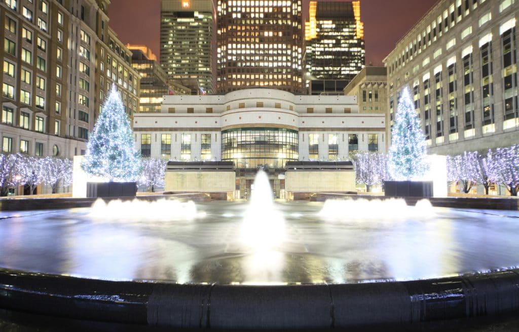 Lontoo suihkulähde Canary Warth